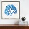 Blue Coral I by Aimee Wilson 16-in. W x 16-in. H. Canvas Wall Art Print Framed in Grey